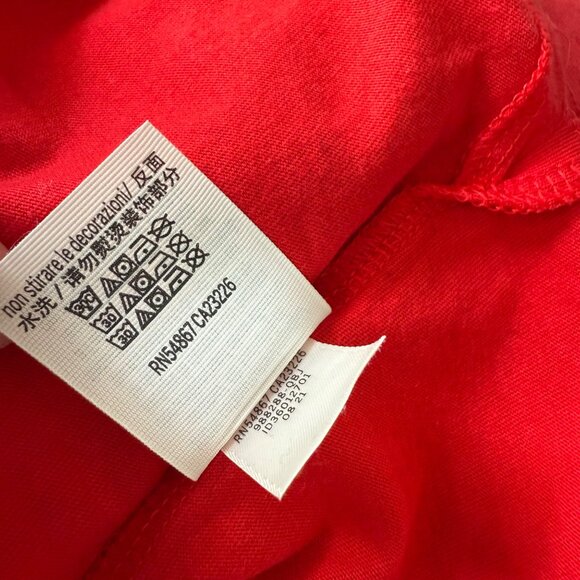 XS‎ Love Pink Victorias Secret Red L/S Oversized stadium top shirt - Picture 7 of 9